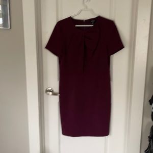 Burgundy lines dress -IMNYC